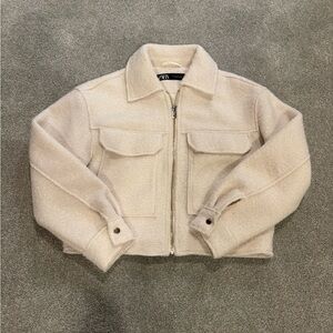 Zara Women's Beige Utility Jacket